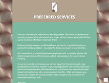 Tablet Screenshot of preferredservices.org